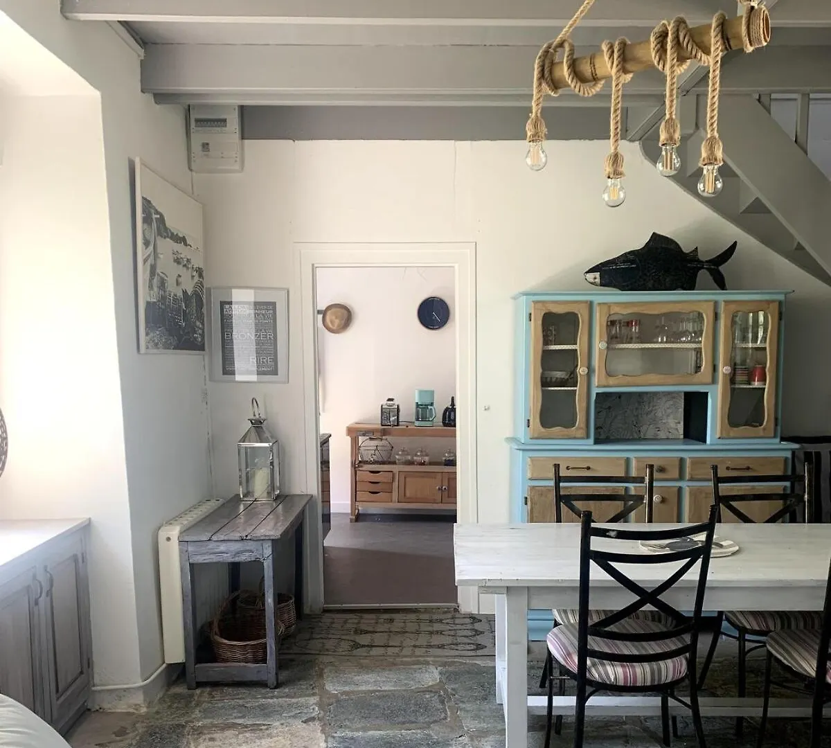 Maison De Pecheur A Locquirec, Plage A 600M 로키레크